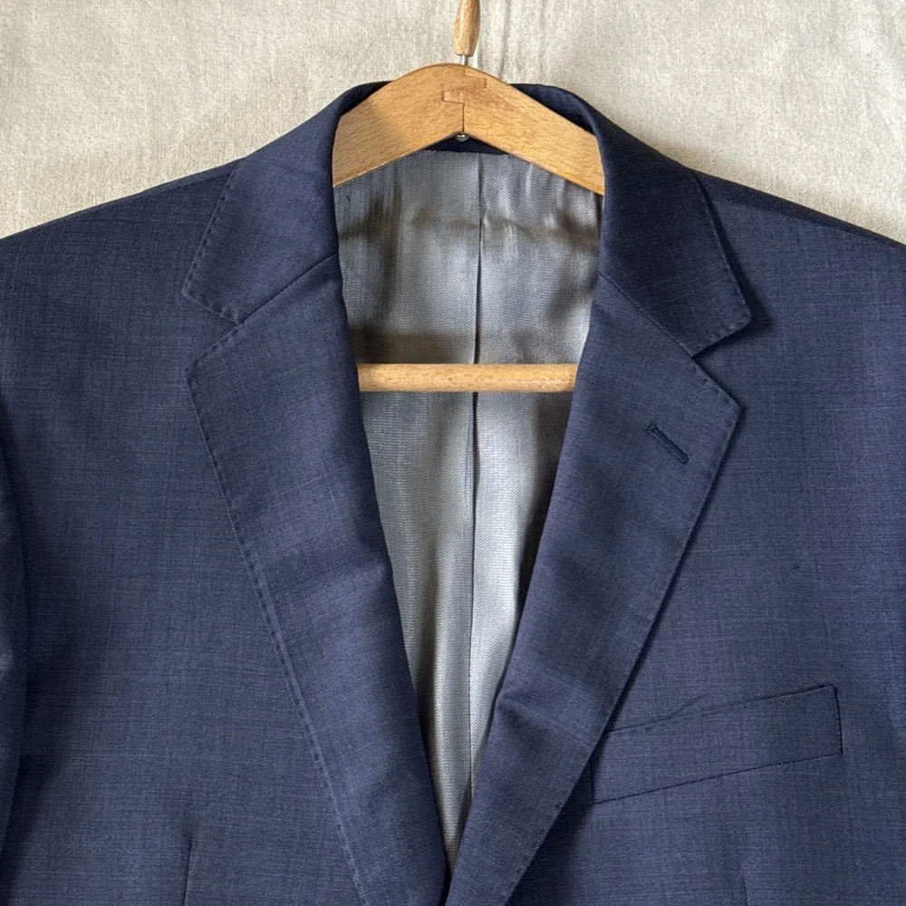 Mattarazi Uomo 2 Piece Suit Men 52R EU blue Super 150s Wool 34X29 Pants